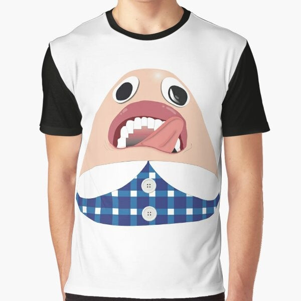 Funny vector design of Sussie from The Amazing World of Gumball cartoon on a graphic t-shirt