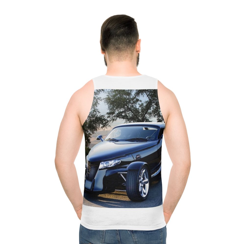 2000 Plymouth Prowler Panther 3 Unisex Race Car Tank Top - men back