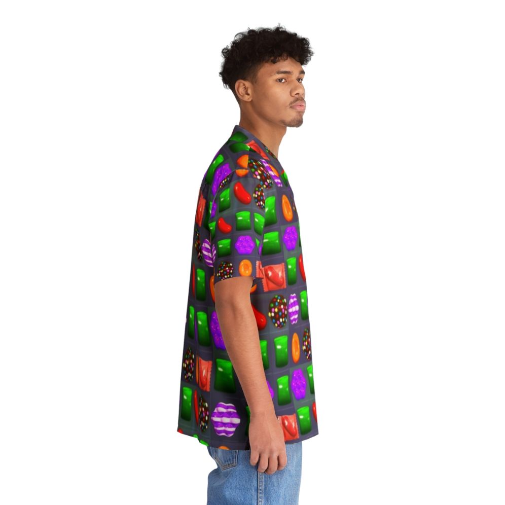 Candy Crush Hawaiian Shirt with Tropical Print Design - People Pight