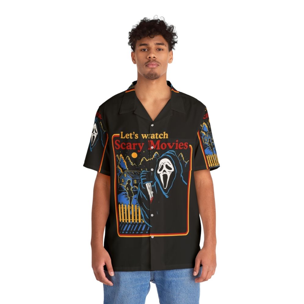 Let's Watch Scary Movies - Scream Horror Hawaiian Shirt - People Front