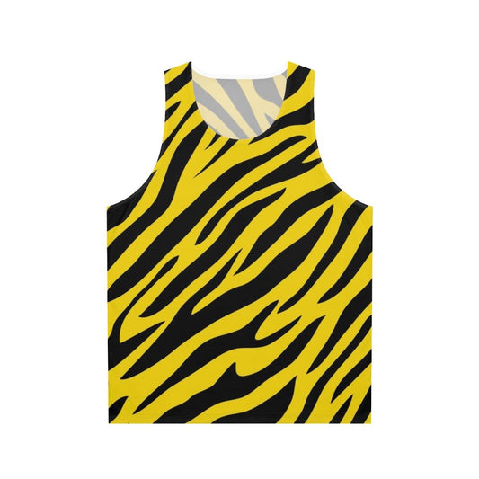 Unisex tank top featuring a vibrant tiger stripes pattern