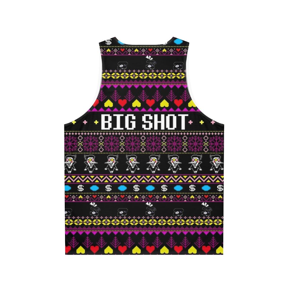 Spamton's Big Shot Kromer Christmas Unisex Tank Top - Back