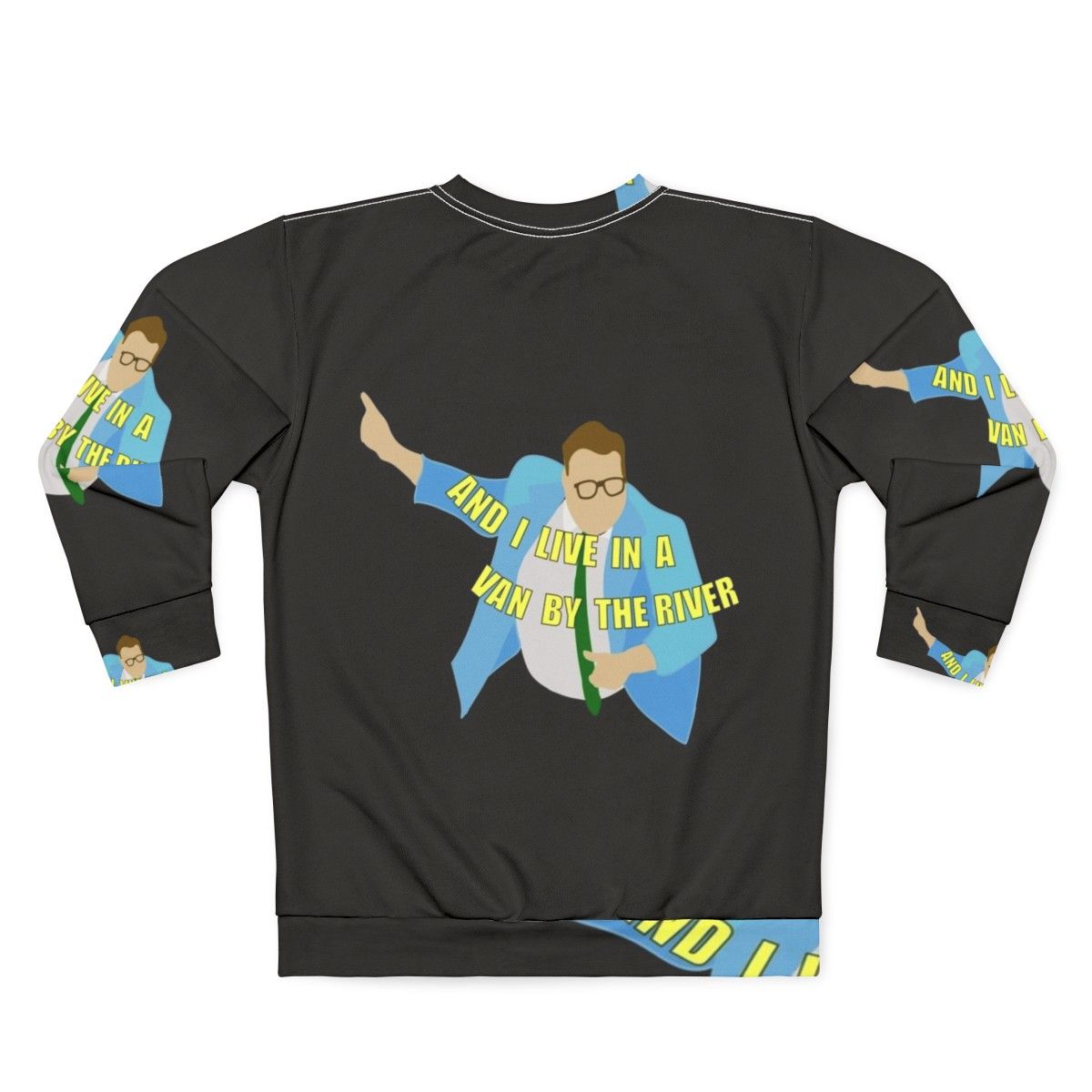 Chris Farley "Van Down By The River" Comedy Sweatshirt - Back