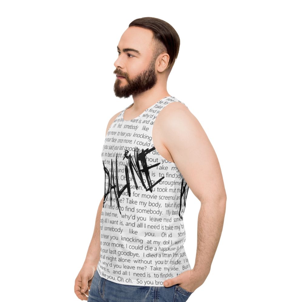 Kodaline "All I Want" Unisex Music Lover's Tank Top - men side