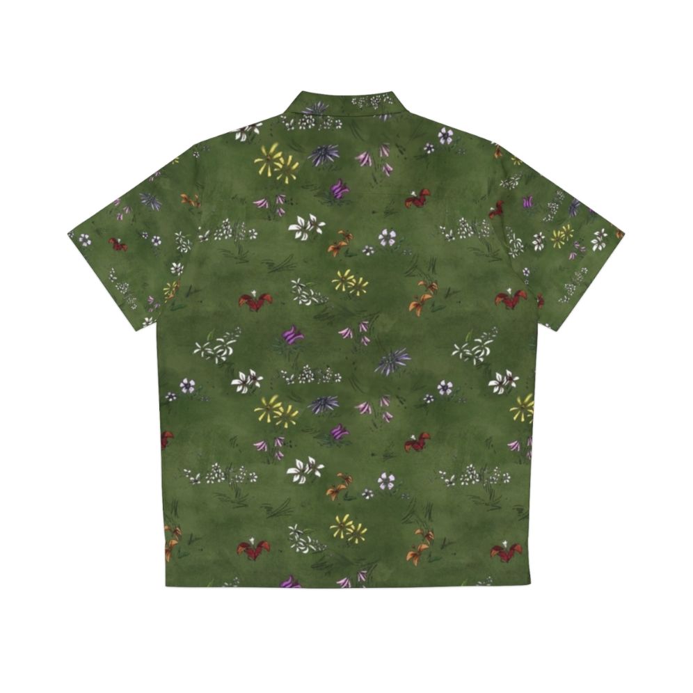 Don't Starve Flower Field Tiled Hawaiian Shirt - Back