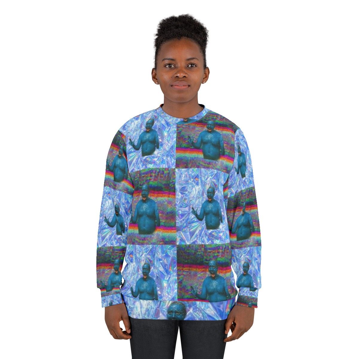 Marty Wolf 'Big Fat Liar' Vaporwave Sweatshirt - women