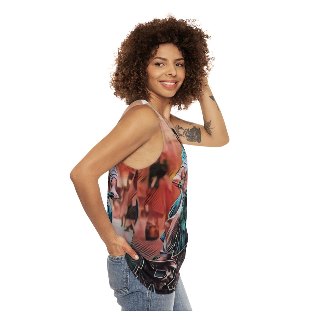 RRR Movie Unisex Tank Top - women side