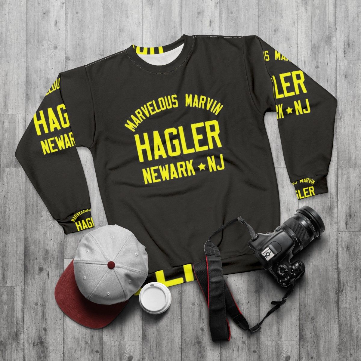 Marvelous Marvin Hagler Boxing Champion Sweatshirt - flat lay