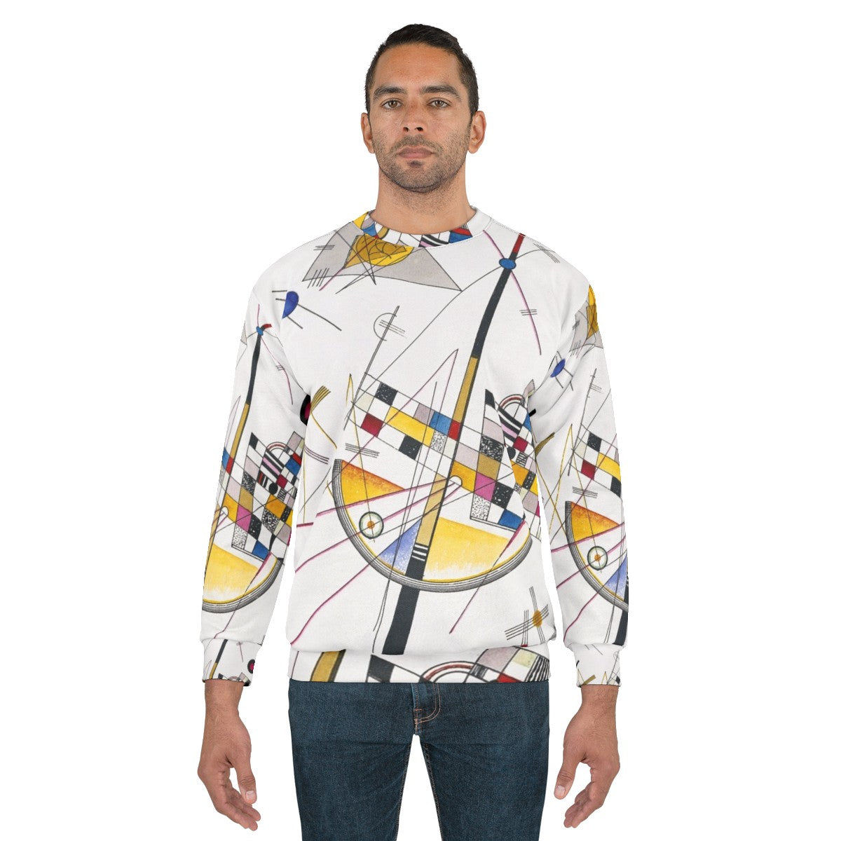 Wassily Kandinsky Delicate Tension Sweatshirt - Abstract Art Masterpiece - men