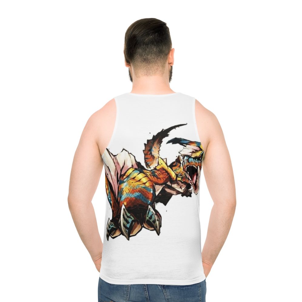 Monster Hunter Tigrex Unisex Power Tank Top - men back