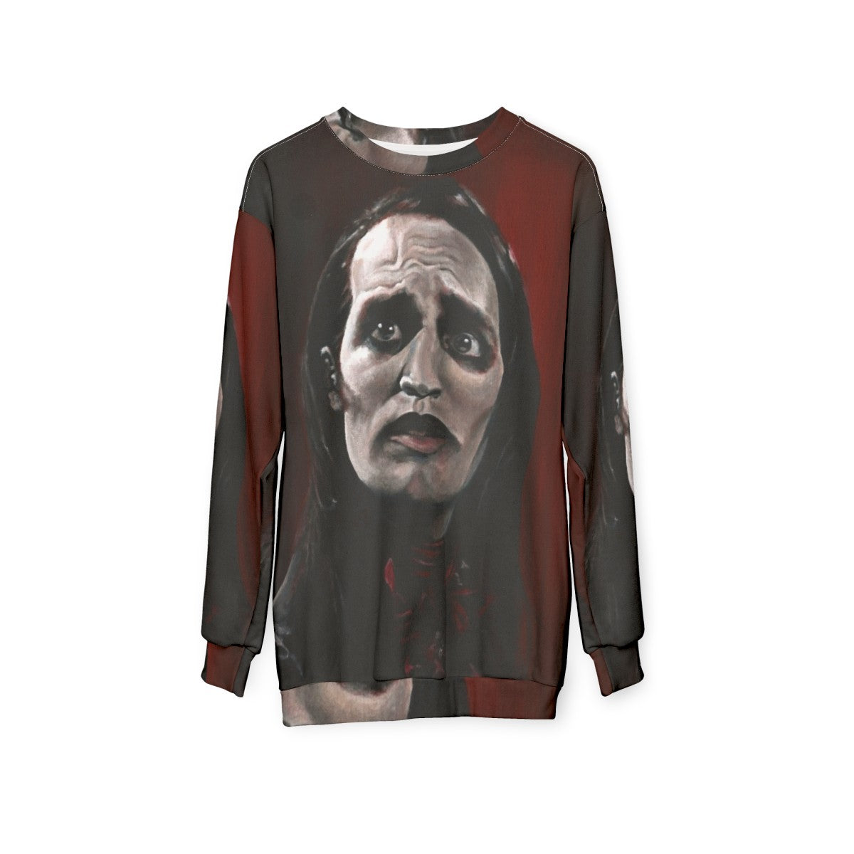 Noel Fielding The IT Crowd Gothic Sweatshirt - hanging