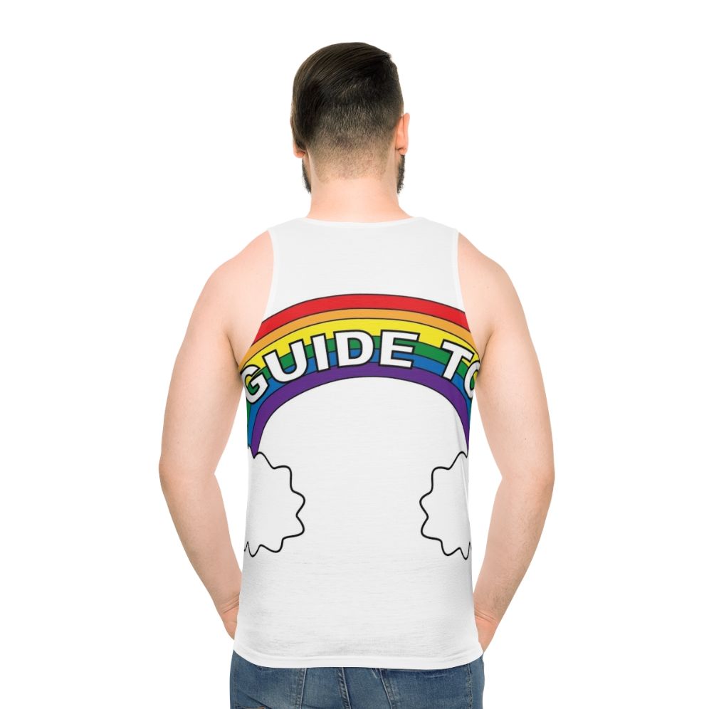 Unisex Big Mouth Netflix Rainbow Cloud Tank Top - men back