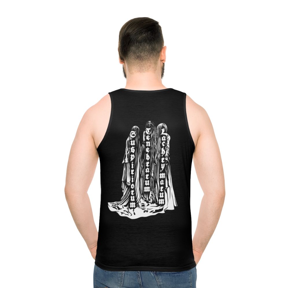 Suspiria horror movie unisex tank top - men back