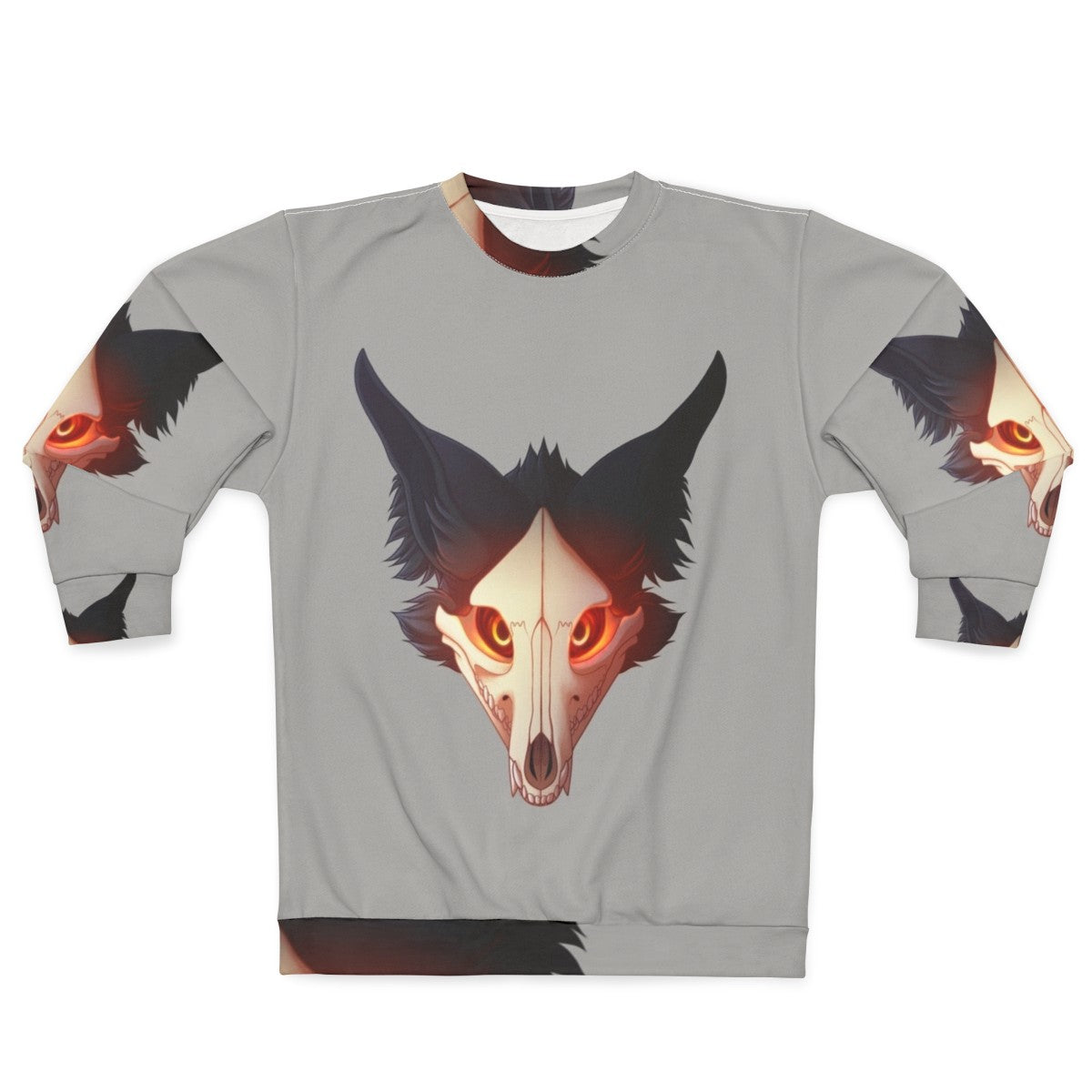 Spooky Cadaver Sweatshirt with Skulldog Design