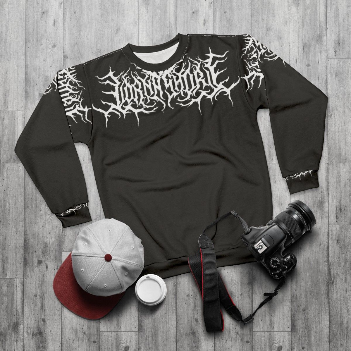 Lorna Shore Deathcore and Metalcore Sweatshirt - flat lay