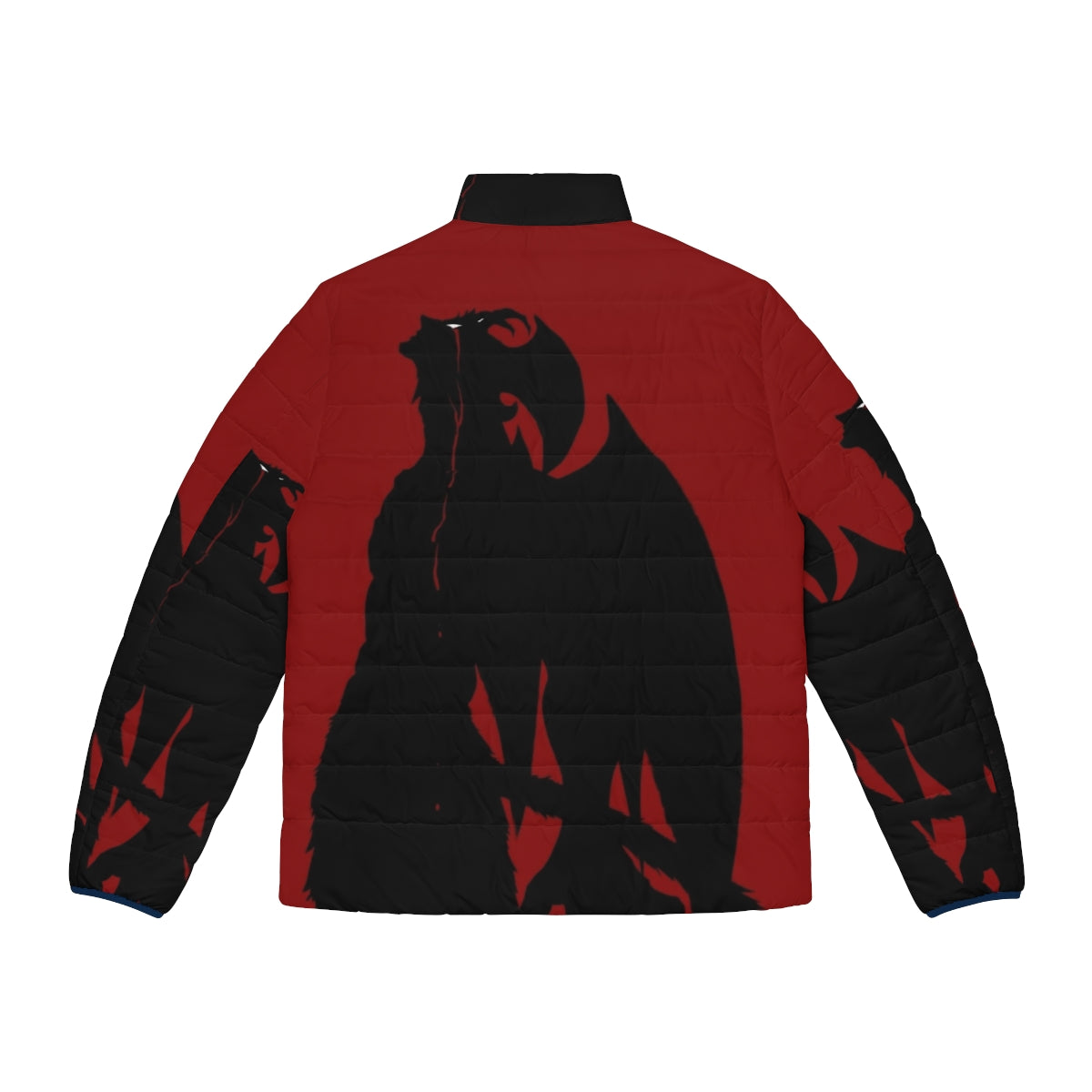 Devilman Crybaby Puffer Jacket - Anime Inspired Outerwear with Akira Fudo Graphics - Back