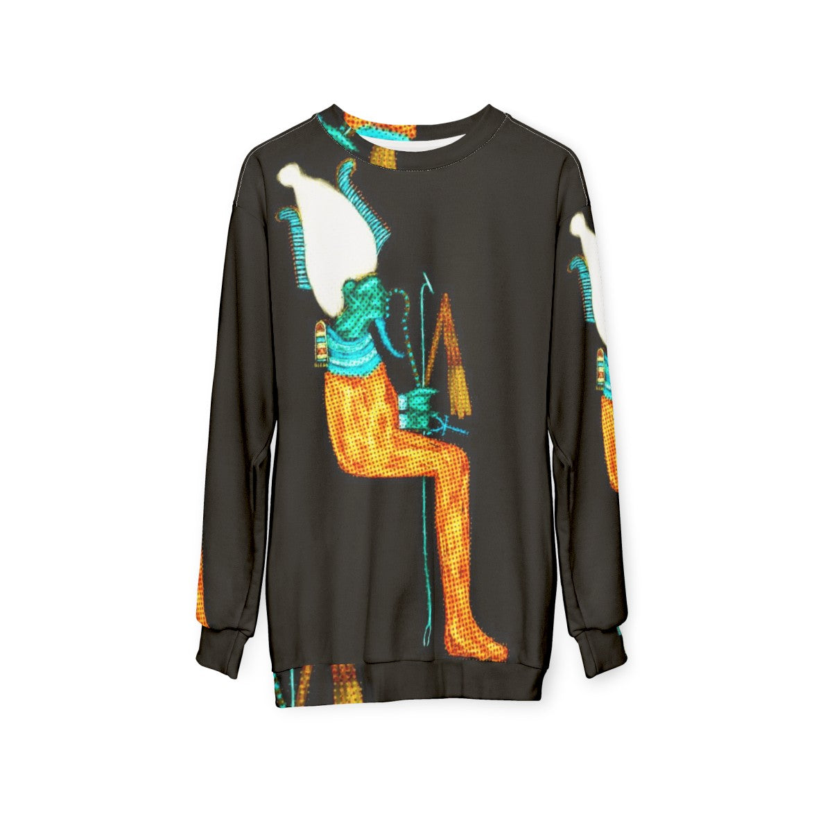 Osiris Modern Art Egyptian God Sweatshirt - hanging