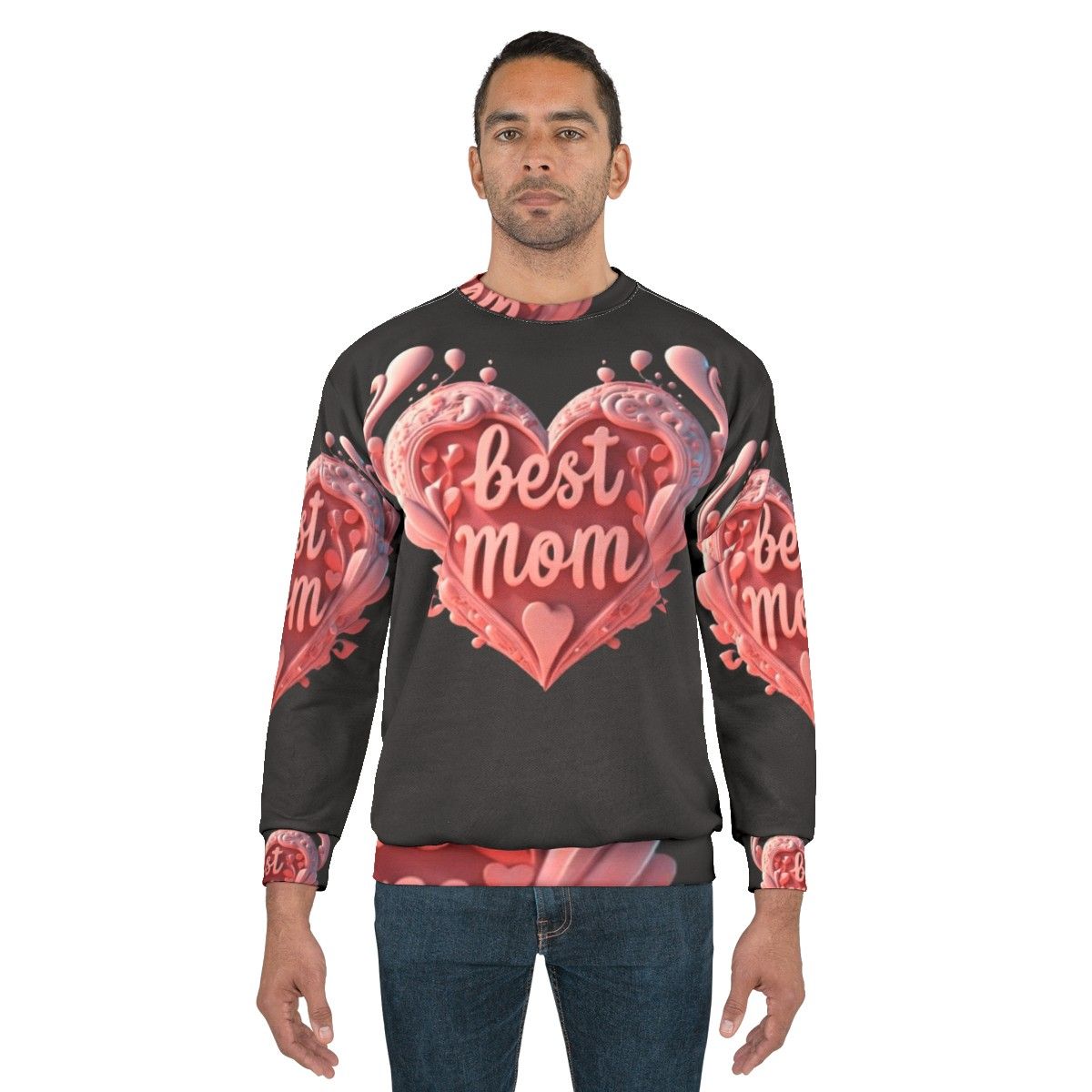 Best Mom Sweatshirt - Mothers Day & Valentine's Day Gift for Women - men