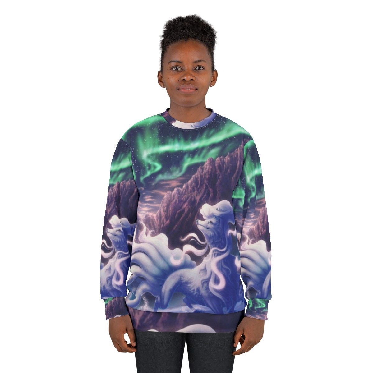 Alolan Ninetales Pokemon Sweatshirt - women