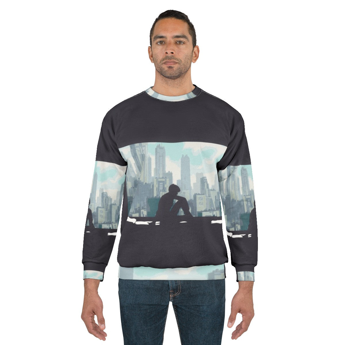 Ghost In The Shell Anime Sweatshirt, featuring characters from the classic anime series - men