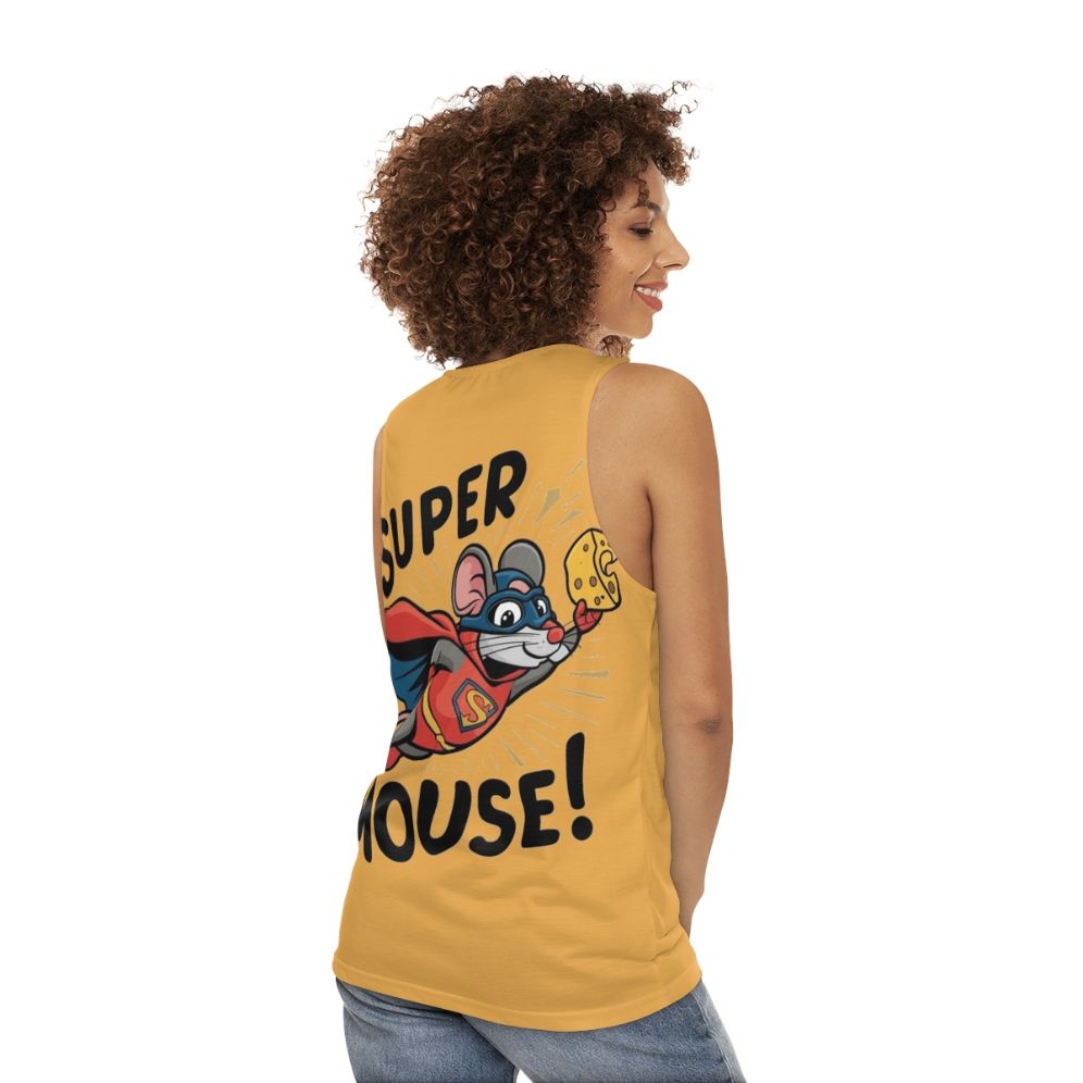 Super Mouse Unisex Graphic Tank Top - women back