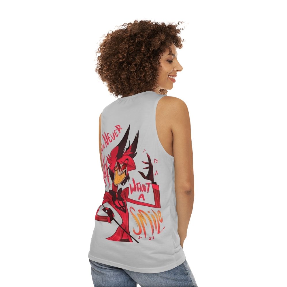 Hazbin Hotel Alastor Unisex Tank Top - women back