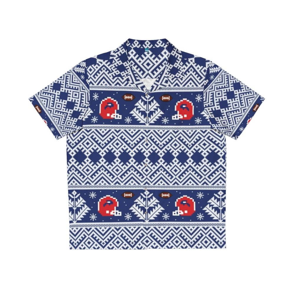 8-bit buffalo winter hawaiian shirt