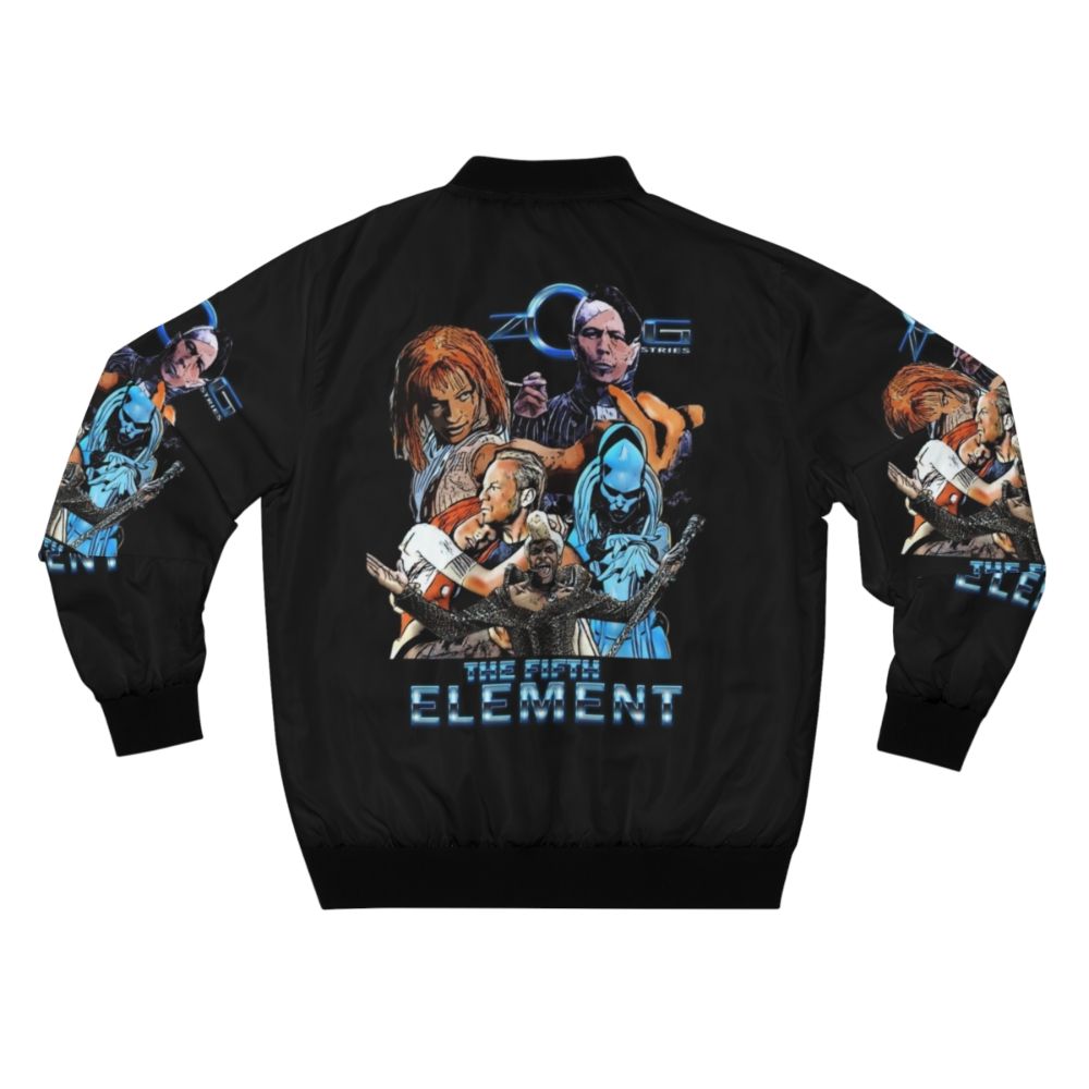 The Fifth Element Bomber Jacket, a classic sci-fi movie inspired design - Back