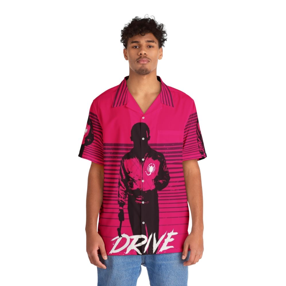 Vintage-style Hawaiian shirt inspired by the movie Drive - People Front