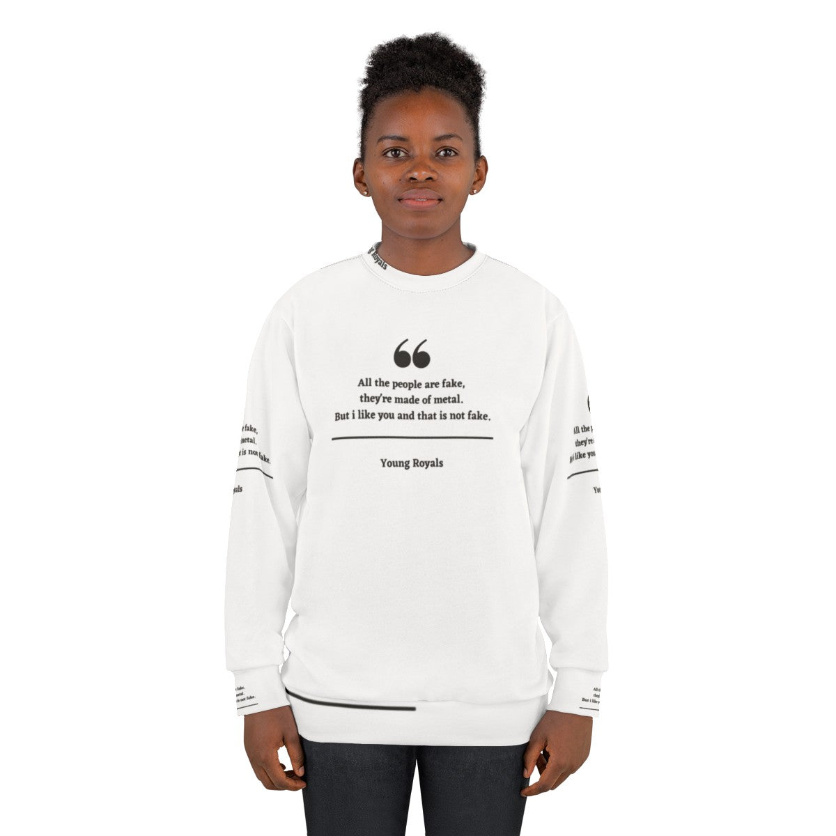 Young Royals Funny Quotes Netflix Show Sweatshirt - women