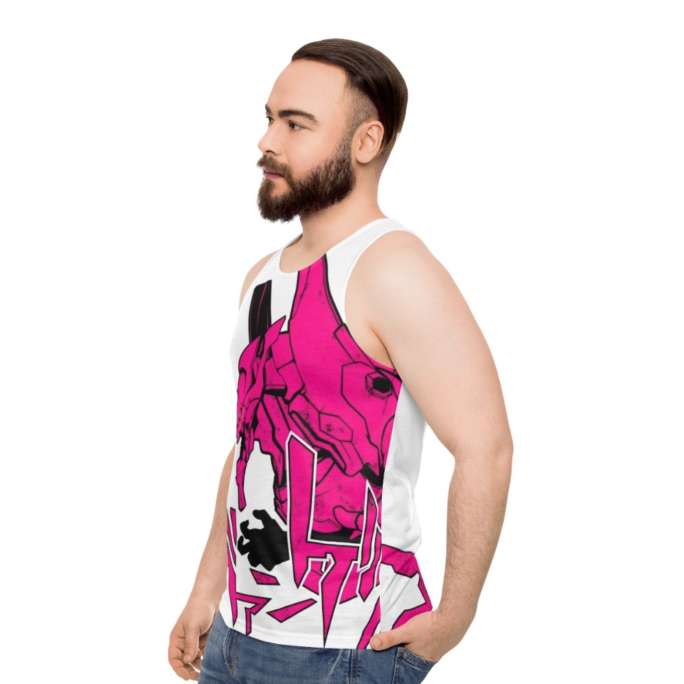 Neon Genesis Evangelion Inspired Unisex Tank Top - men side