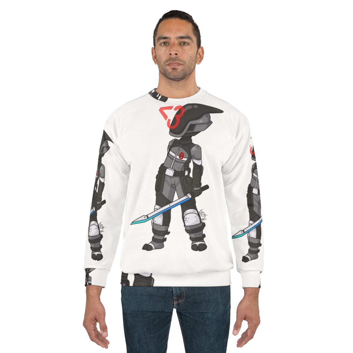 Borderlands Zer0 Sweatshirt featuring the iconic character Zer0 - men