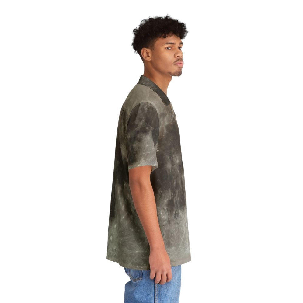 Lunar Surface Texture Hawaiian Shirt - People Pight