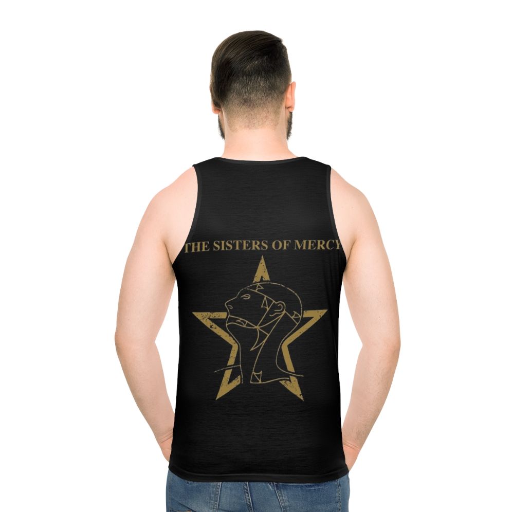 Post Punk Music Unisex Tank Top - men back