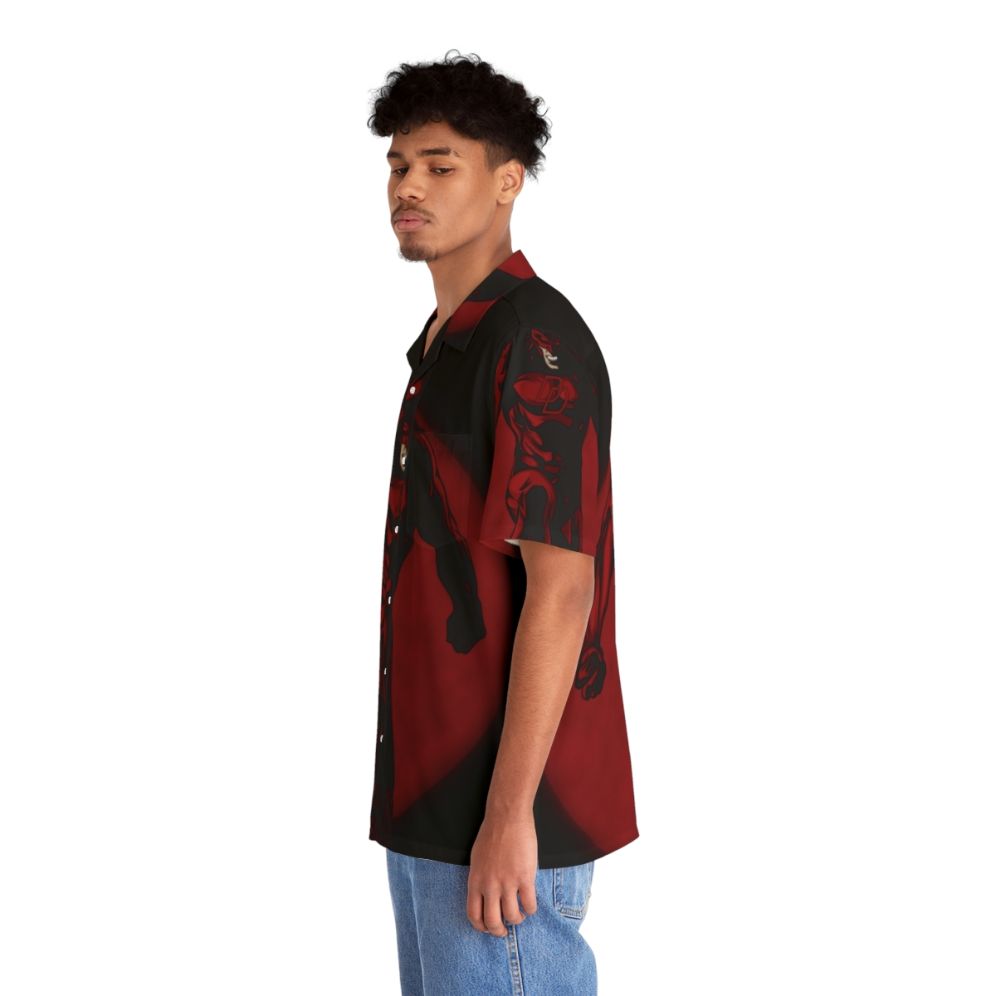 Devil Hawaiian Shirt, featuring a bold, demonic design - People Left