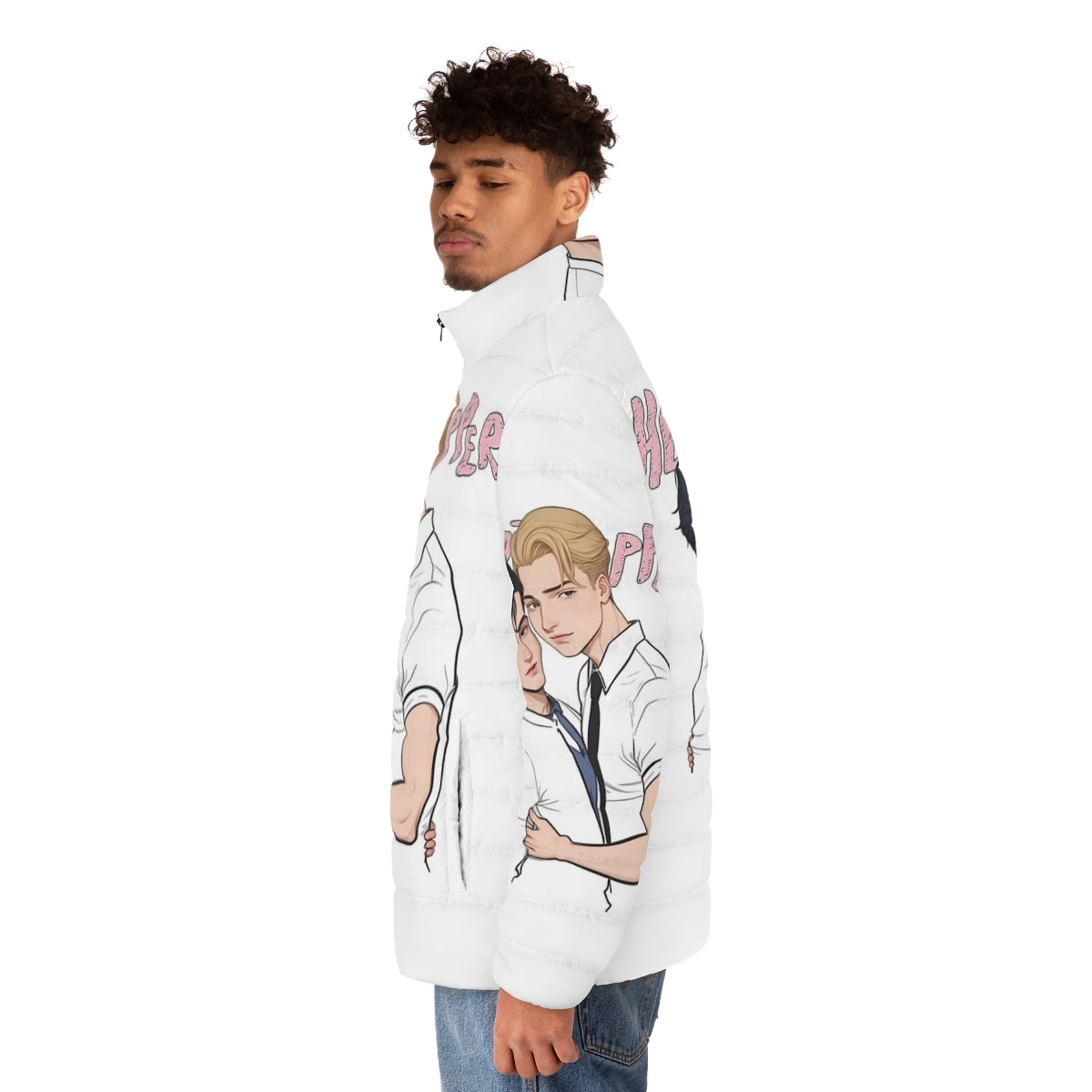 Heartstopper Nick and Charlie Puffer Jacket for Netflix Season 2 - men side left