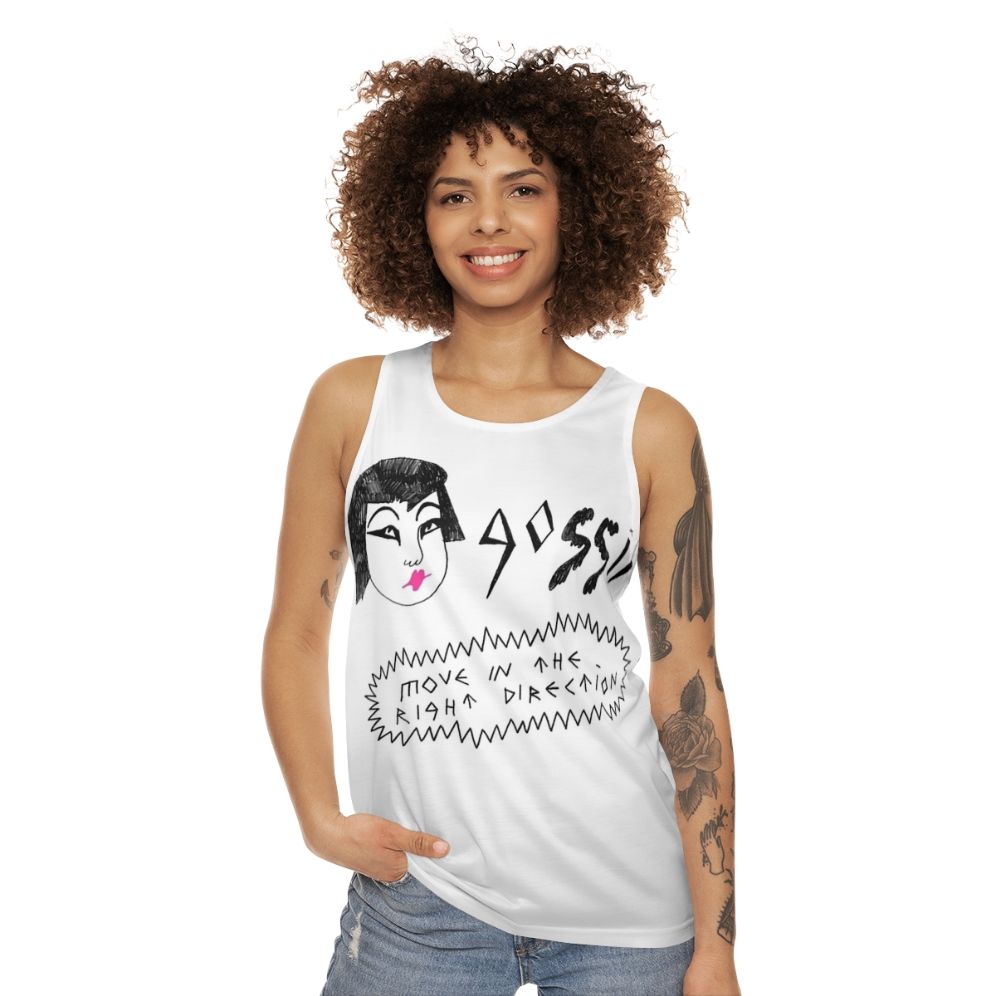 Unisex Right Direction music lover tank top - women