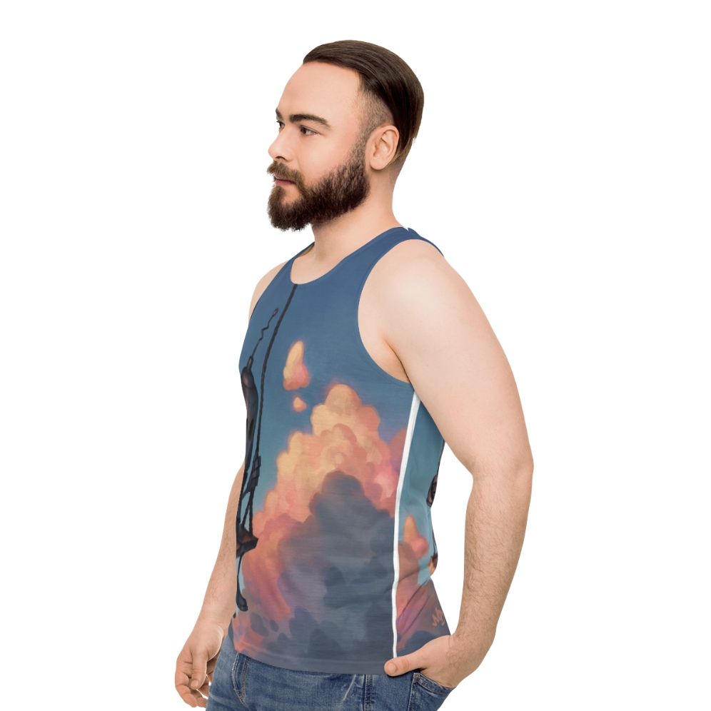 Unisex Meteorologist Robot Weather Tank Top - men side