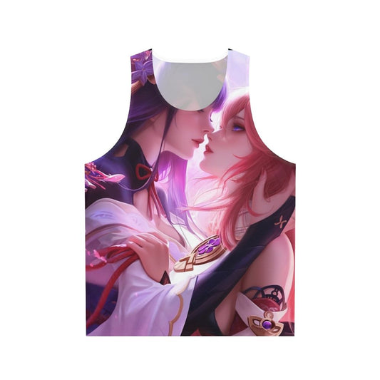 Raiden Shogun and Yae Miko Genshin Impact Anime Unisex Tank Top