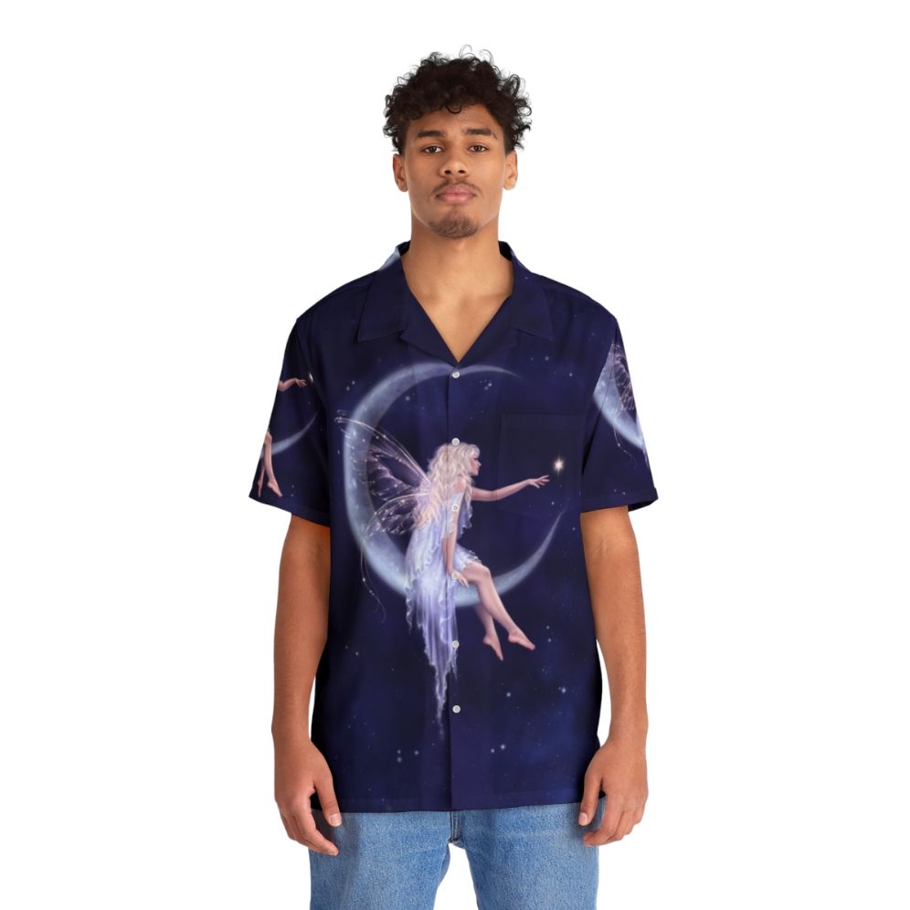 Celestial night sky fairy Hawaiian shirt - People Front