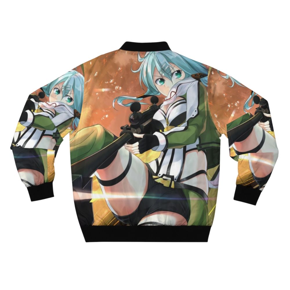 Sinon Rifle Bomber Jacket - Anime Inspired Military-Style Jacket - Back