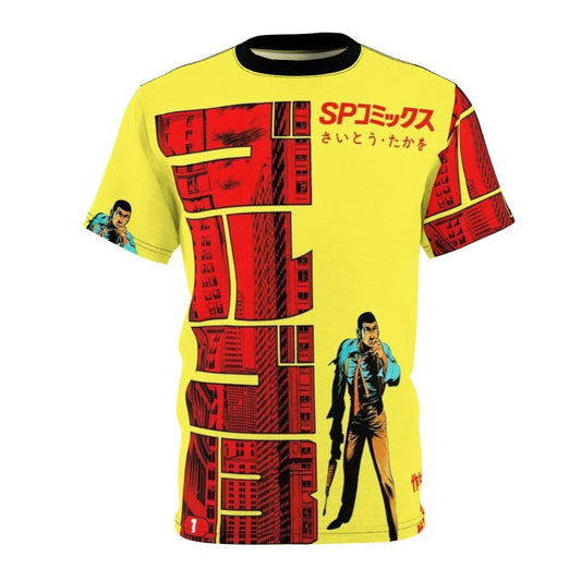 Golgo 13 manga-inspired t-shirt featuring the protagonist Duke Togo