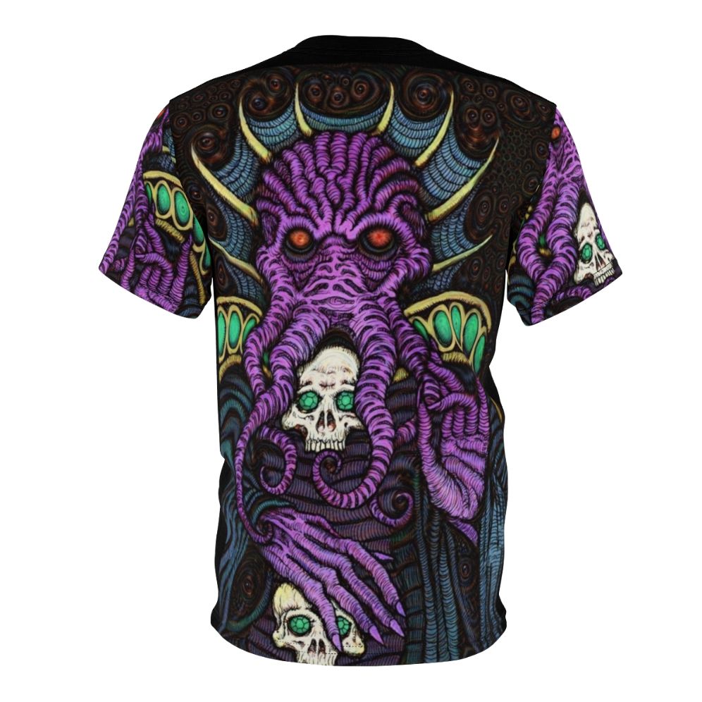 Mysterious Mind Flayer Inspired T-shirt for Dungeons & Dragons Fans - Back