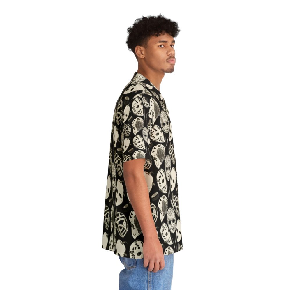 Goalie Bones Hawaiian Shirt for ice hockey fans - People Pight