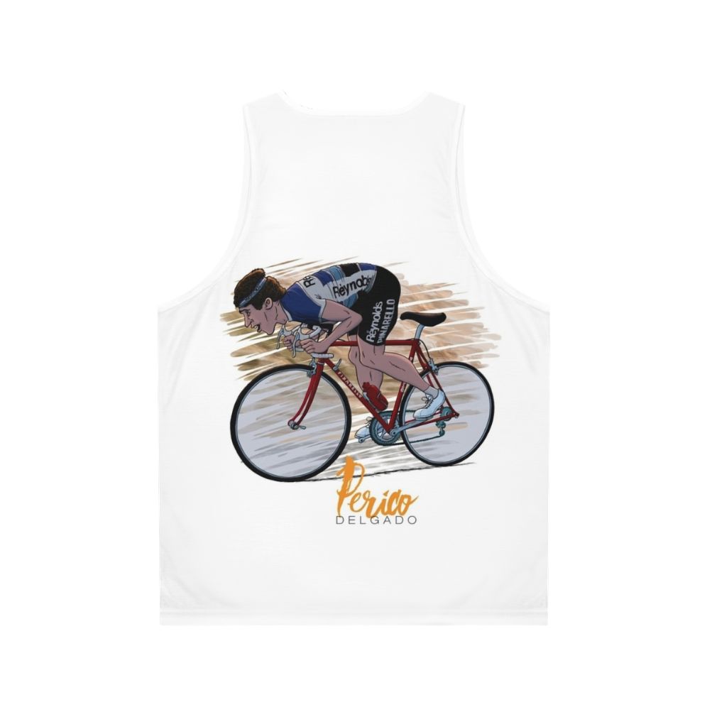 Perico Delgado Cycling Jersey Unisex Tank Top - Back