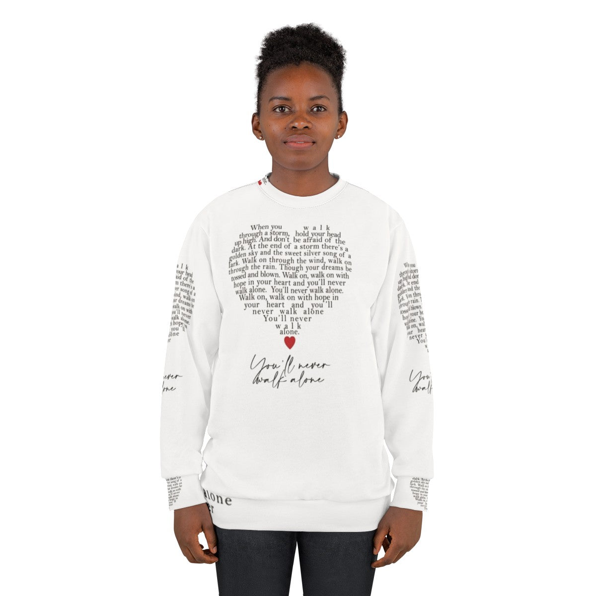 Liverpool YNWA Heart Sweatshirt - women