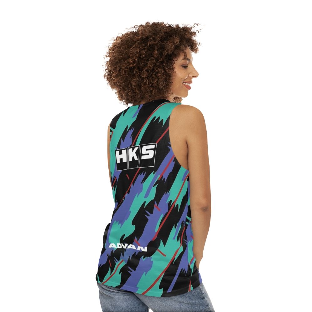 HKS Advan JDM Unisex Tank Top - women back