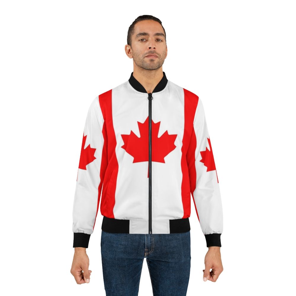 Canada flag bomber jacket with national pride design - Lifestyle