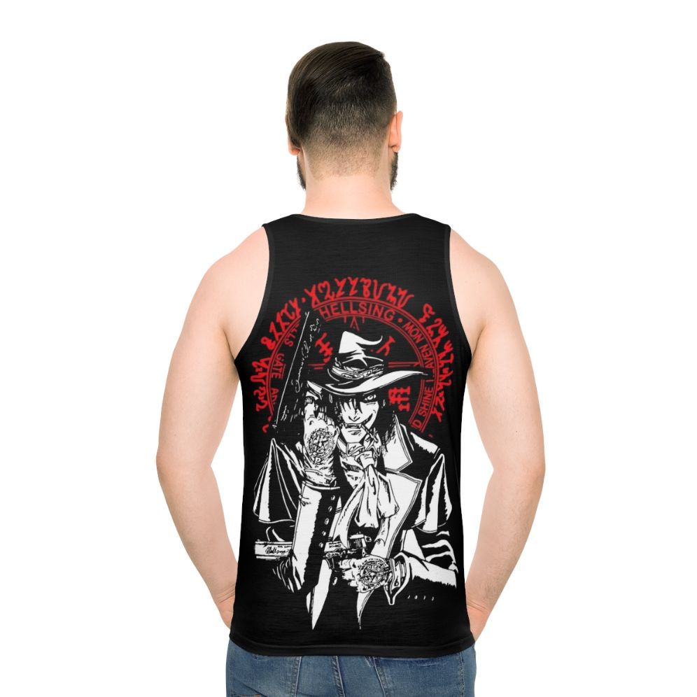 Hellsing Alucard Anime Manga Vampire Hunter Unisex Tank Top - men back