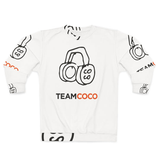 Conan O'Brien Team Coco Headphones Doodle Sweatshirt